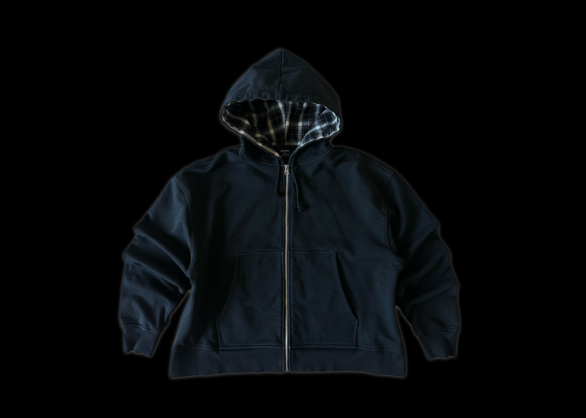 Plaid Hoodie Zip